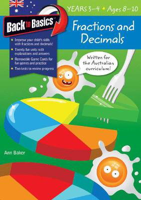 Cover art for Blake's Back to Basics - Fractions and Decimals Years 3-4