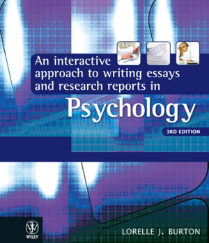 Cover art for An Interactive Approach to Writing Essays and Research Reports in Psychology
