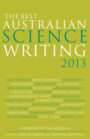 Cover art for The Best Australian Science Writing 2013
