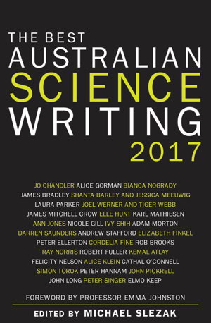 Cover art for The Best Australian Science Writing 2017
