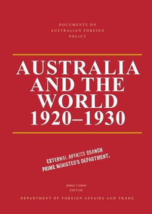 Cover art for Documents on Australian Foreign Policy