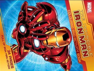 Cover art for The Invincible Iron Man Colouring and Activity Book