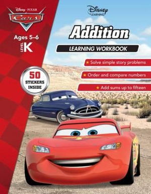 Cover art for Disney Cars: Addition Learning Workbook Level K