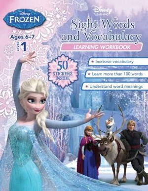 Cover art for Disney Frozen Sight Words and Vocabulary Learning Workbook