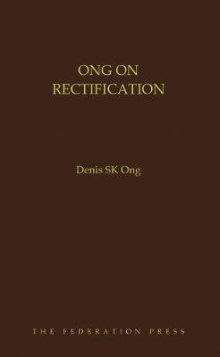 Cover art for Ong on Rectification