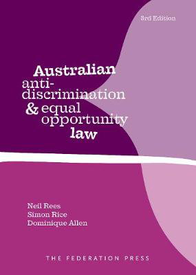 Cover art for Australian Anti-Discrimination and Equal Opportunity Law
