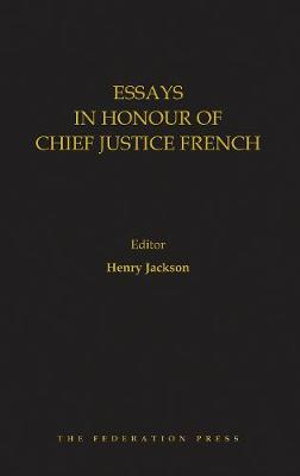 Cover art for Essays in Honour of Chief Justice French