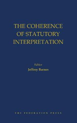 Cover art for The Coherence of Statutory Interpretation