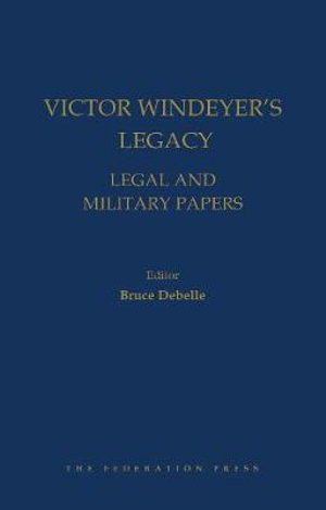 Cover art for Victor Windeyer's Legacy