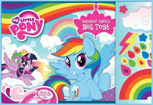 Cover art for My Little Pony Rainbow Dash's Big Test Book and Decal Gift Set