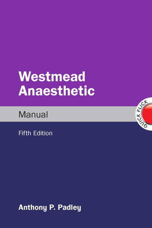 Cover art for Westmead Anaesthetic Manual