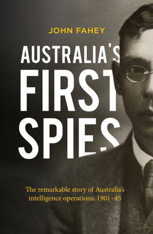 Cover art for Australia's First Spies