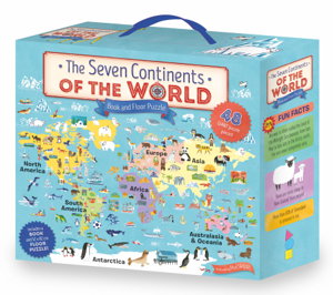 Cover art for The Seven Continents of the World Book and Floor Puzzle