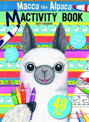 Cover art for Macca the Alpaca Mactivity Book