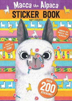 Cover art for Macca the Alpaca Sticker Book