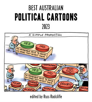 Cover art for Best Australian Political Cartoons 2023
