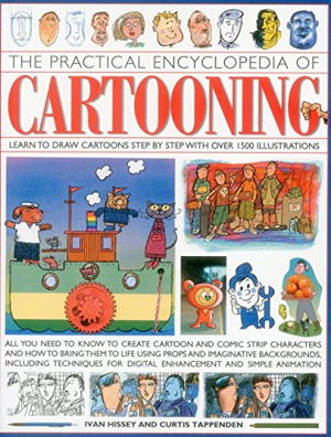 Cover art for Practical Encyclopedia of Cartooning