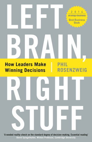 Cover art for Left Brain Right Stuff How Leaders Make Winning Decisions