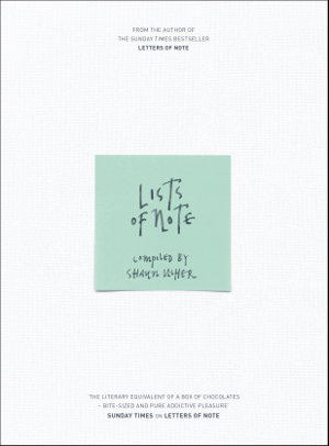 Cover art for Lists of Note