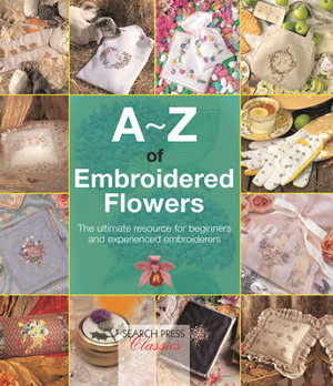 Cover art for A-Z of Embroidered Flowers