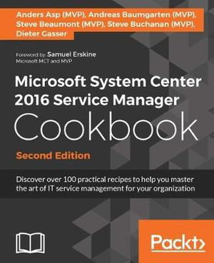 Cover art for Microsoft System Center 2016 Service Manager Cookbook -