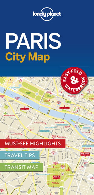 Cover art for Lonely Planet Paris City Map