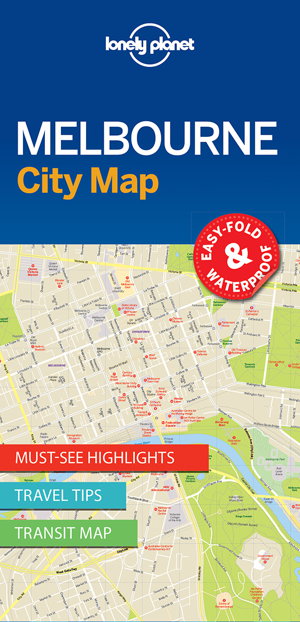 Cover art for Melbourne City Map Lonely Planet
