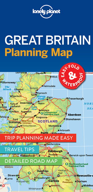 Cover art for Lonely Planet Great Britain Planning Map