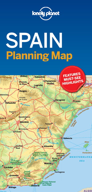 Cover art for Lonely Planet Spain Planning Map