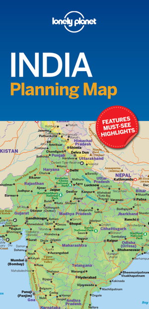 Cover art for Lonely Planet India Planning Map