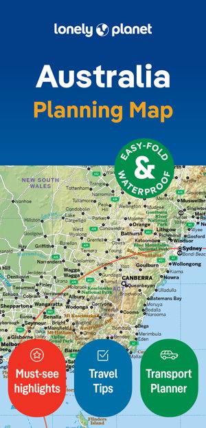 Cover art for Lonely Planet Australia Planning Map
