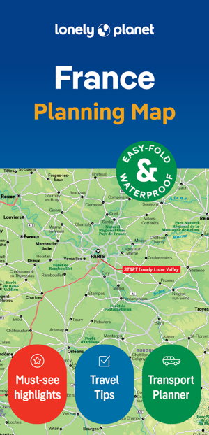 Cover art for Lonely Planet France Planning Map