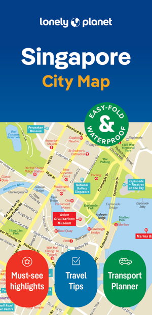 Cover art for Lonely Planet Singapore City Map