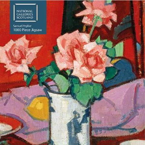 Cover art for Adult Jigsaw Puzzle National Galleries Scotland - Samuel Peploe: Pink Roses, Chinese Vase