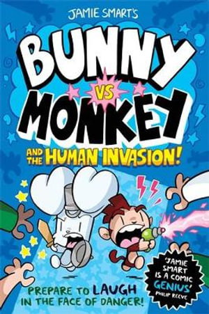 Cover art for Bunny vs Monkey and the Human Invasion