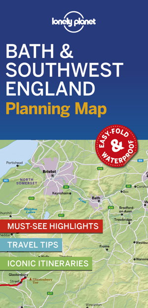 Cover art for Lonely Planet Bath & Southwest England Planning Map