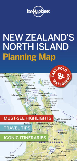 Cover art for Lonely Planet New Zealand's North Island Planning Map