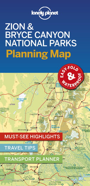 Cover art for Lonely Planet Zion & Bryce Canyon National Parks Planning Map