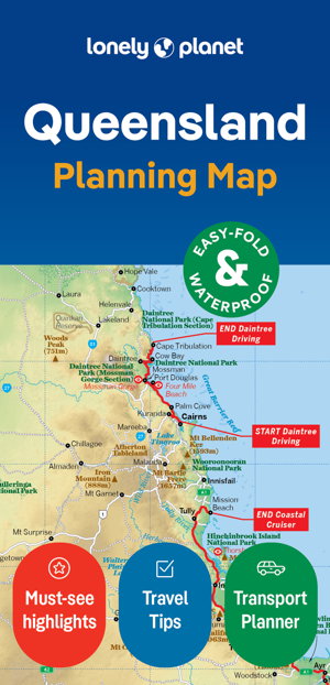 Cover art for Lonely Planet Queensland Planning Map
