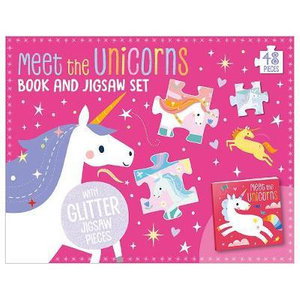 Cover art for Meet the Unicorns Book and Touch and Feel Jigsaw Set
