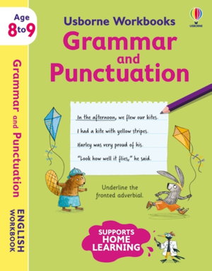 Cover art for Usborne Workbooks Grammar and Punctuation 8-9