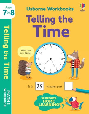 Cover art for Usborne Workbooks Telling the Time 7-8