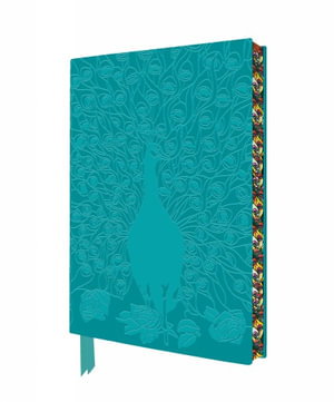 Cover art for Louis Comfort Tiffany: Displaying Peacock Artisan Art Notebook (Flame Tree Journals)