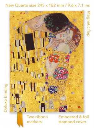 Cover art for Gustav Klimt: The Kiss (Foiled Quarto Journal)