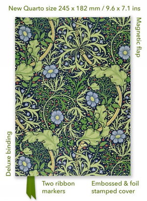 Cover art for William Morris: Seaweed (Foiled Quarto Journal)