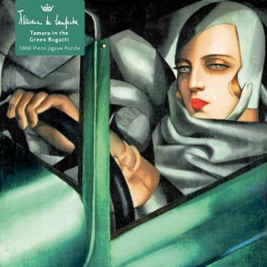 Cover art for Adult Jigsaw Puzzle Tamara de Lempicka: Tamara in the Green Bugatti, 1929