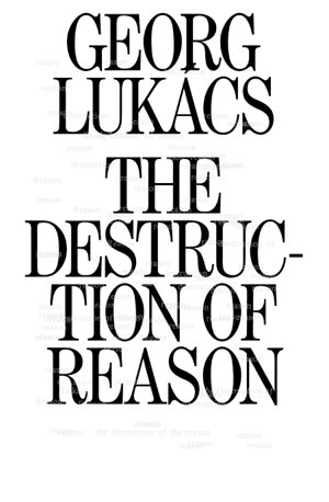 Cover art for The Destruction of Reason