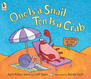 Cover art for One Is a Snail Ten Is a Crab A Counting by Feet Book