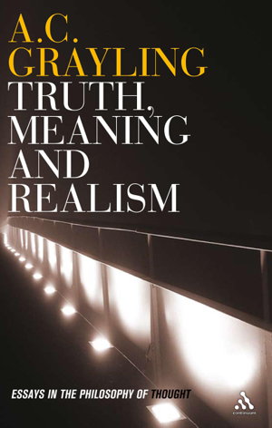 Cover art for Truth Meaning and Realism Essays in the Philosophy of Thought