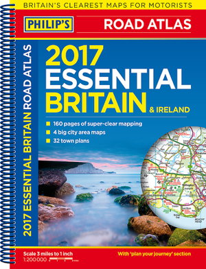 Cover art for Philip's Essential Road Atlas Britain and Ireland 2017